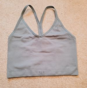 SET ACTIVE Sculptflex Ribbed V Bra in Gem